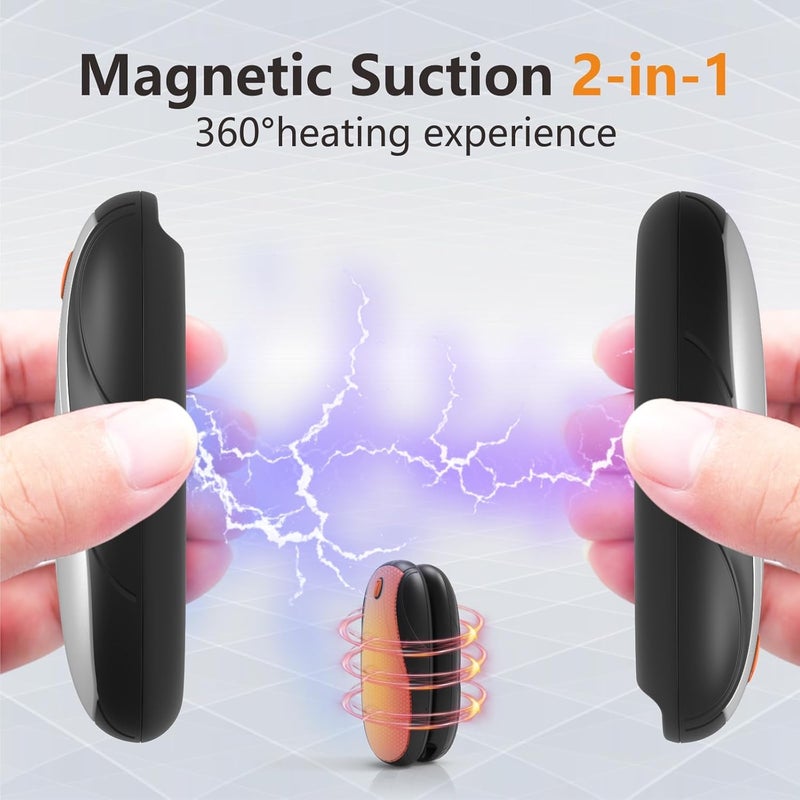 Yuegit Hand Warmers Rechargeable 2Pack,14000mAh Electric Hand Warmers with Charging Case,Quick Charge Portable Heater,Gifts for Christmas,Winter,Outdoor,Camping,Hunting Accessories - Image 4
